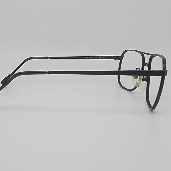 *SOLD* ArtCraft USA Matte Black Aviator Pilot USAF Air Force Eyeglasses Frame - Picture 5 of 13